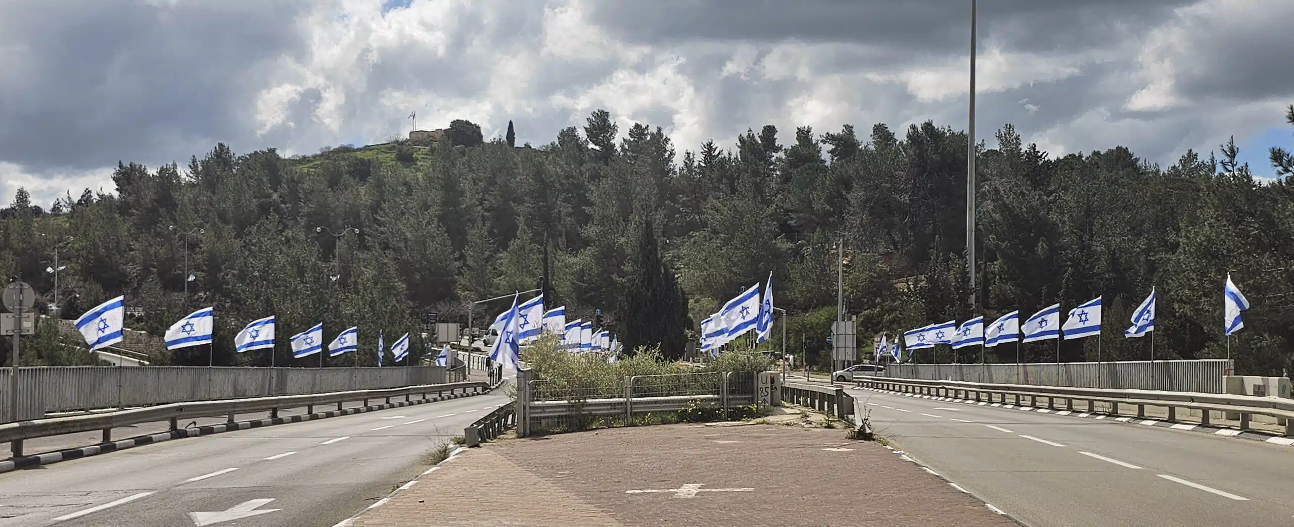 Israeli Flags Israelische Fahnen in Mevasseret LeZion